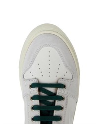 Ami Leather And Suede Low Top Trainers