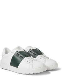 Valentino Striped Leather Sneakers