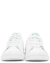 Raf Simons White Green Adidas By Stan Smith Sneakers