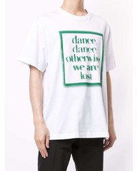 Wooyoungmi Dance Dance Slogan Print T Shirt