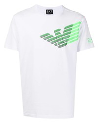 Ea7 Emporio Armani Logo Print T Shirt