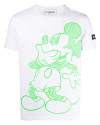 Iceberg Mickey Print T Shirt