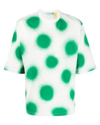 Moncler Polka Dot Print Short Sleeved T Shirt