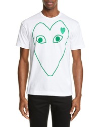 Comme Des Garcons Play Stretched Heart T Shirt