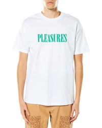 Pleasures Tickle Logo Graphic Tee In White At Nordstrom