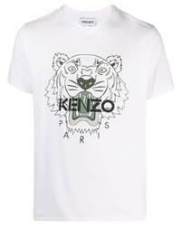 Kenzo Tiger Logo Print T Shirt