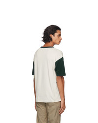 VISVIM White And Green Jumbo T Shirt