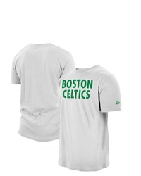 New Era White Boston Celtics 202021 City Edition T Shirt