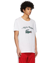Lacoste White Ricky Regal Edition Print T Shirt