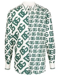 Dolce & Gabbana Logo Print Long Sleeve Shirt