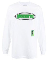 Pleasures Logo Print T Shirt