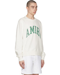 Amiri White Varsity Sweatshirt
