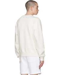 Amiri White Varsity Sweatshirt