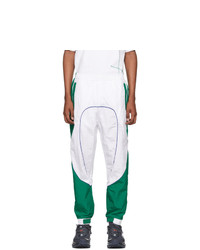 White and Green Sweatpants