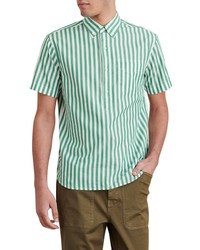 Alex Mill Stripe Short Sleeve Popover Shirt