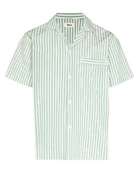Tekla Striped Poplin Short Sleeved Shirt