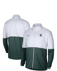 Nike Whitegreen Michigan State Spartans Colorblock Woven Full Zip Jacket At Nordstrom