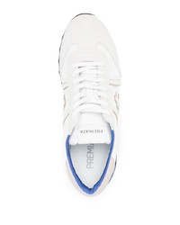Premiata Lucy Stamp Effect Leather Sneakers