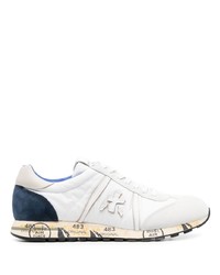 Premiata Lucy Stamp Effect Leather Sneakers