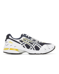 Asics Navy And Silver Gel 1090 Sneakers