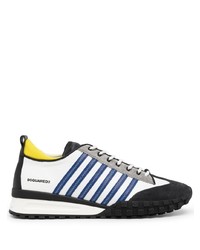 DSQUARED2 Striped Logo Print Sneakers
