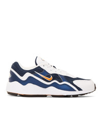 Nike White And Navy Air Zoom Alpha Sneakers