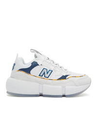 New Balance White And Navy Jaden Smith Edition Vision Racer Sneakers