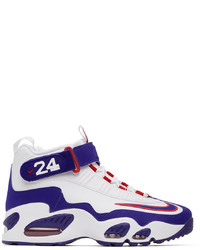 Nike White Blue Air Griffey Max 1 Sneakers