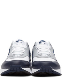 Nike White Grey Air Max 1 Lv8 Sneakers