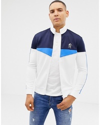 Gym King Muscle Funnel Track Jacket In White
