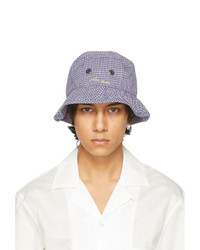 White and Navy Bucket Hat