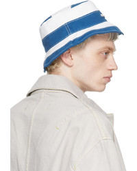 Jacquemus Blue White Le Bob Rayures Bucket Hat