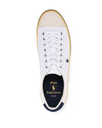 Polo Ralph Lauren Embroidered Canvas Low Top Sneakers