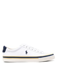 Polo Ralph Lauren Embroidered Canvas Low Top Sneakers