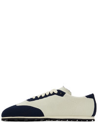 Marni White Navy Pebble Sneakers