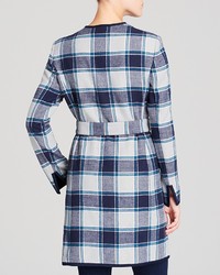Jones New York Collection Double Face Check Coat