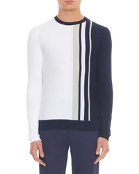 Jil Sander Colour Block Striped Cotton Sweater