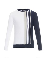 Jil Sander Colour Block Striped Cotton Sweater