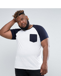 French Connection Plus Stripe Pocket T Shirt