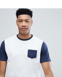 Jacamo T Shirt With Contrast Sleeve And Pocket