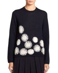 Comme Des Garcons Comme Des Garcons Hand Embroidered Wool Sweater