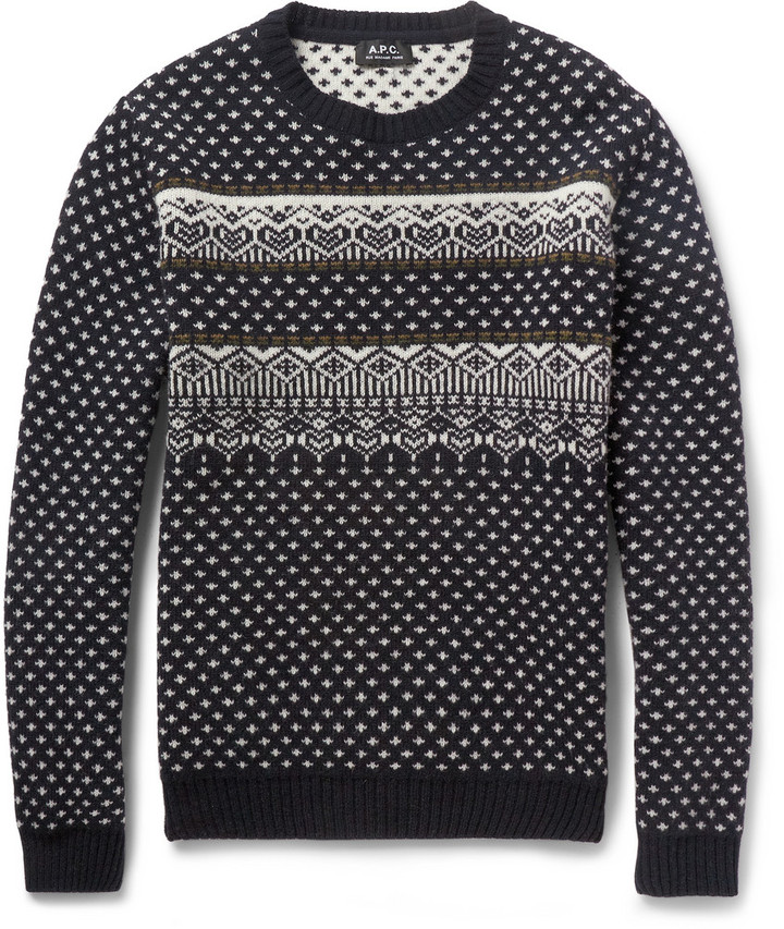 A.P.C. Fair Isle Merino Wool Sweater | Where to buy & how to wear