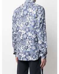 Hydrogen Floral Print Cotton Shirt