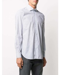 Barba Polka Dot Cotton Shirt