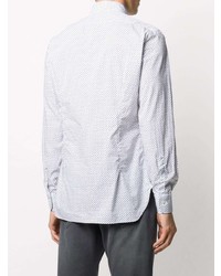 Barba Polka Dot Cotton Shirt