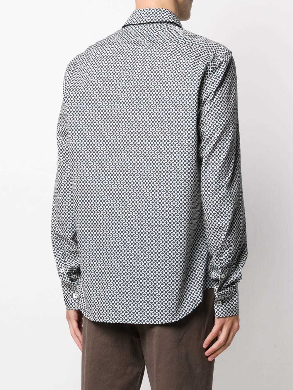 Dell'oglio Geometric Button Down Shirt, $118 | farfetch.com | Lookastic