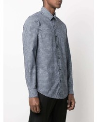 BOSS Geometric Print Classic Collar Shirt