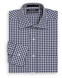 Saks Fifth Avenue Classic Fit Gingham Cotton Dress Shirt