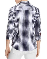 Foxcroft Sue Crinkled Gingham Button Down Shirt