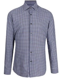 Corneliani Blue Check Shirt